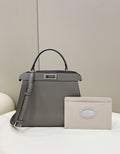 FI ISeeU MeGLAMIum Gray For Women, Handbags, Shoulder Bags 13.1in/33.5cm FF
