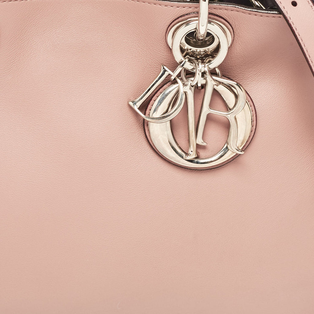 Dior 1:1 Rep Pink Leather Medium Diorissimo Shopper Tote