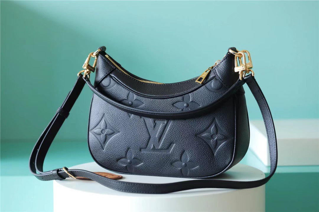 Louis Vuitton Bagatelle Monogram Empreinte Black For Women,  Shoulder And Crossbody Bags 22cm/8.7in Louis Vuitton M46002