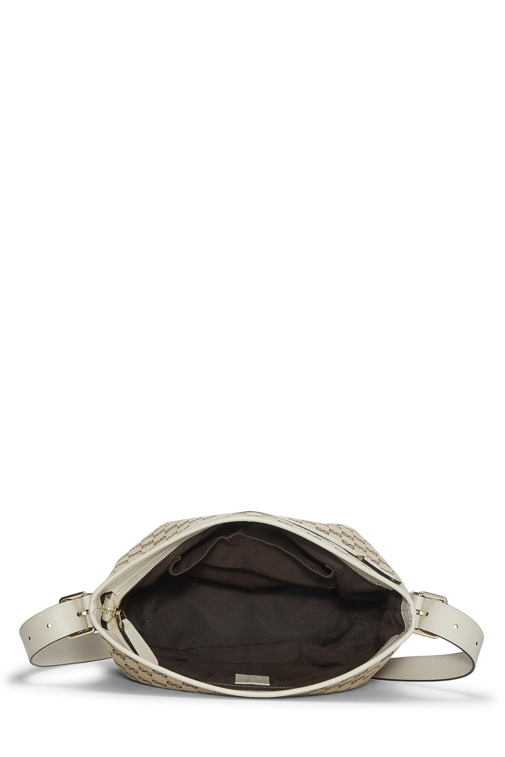 Gucci,  Original Gucci Canvas Zip Pocket Crossbody Large, White