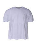 Balenciaga White Logo Cotton Crew Neck Short Sleeves Men's T-shirt