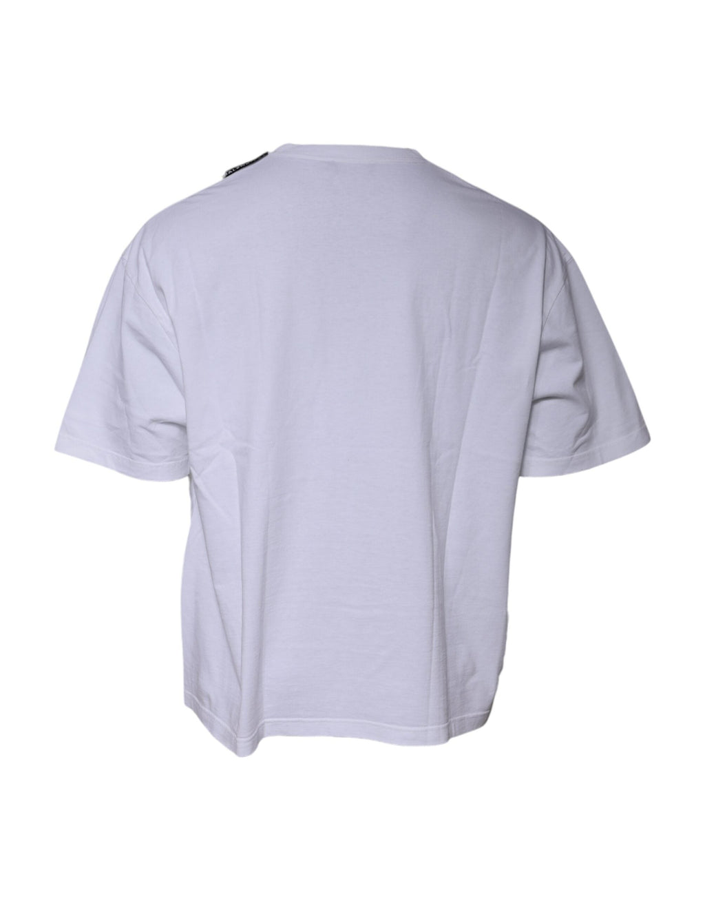 Balenciaga White Logo Cotton Jersey Crew Neck Short Sleeves Men's T-shirt