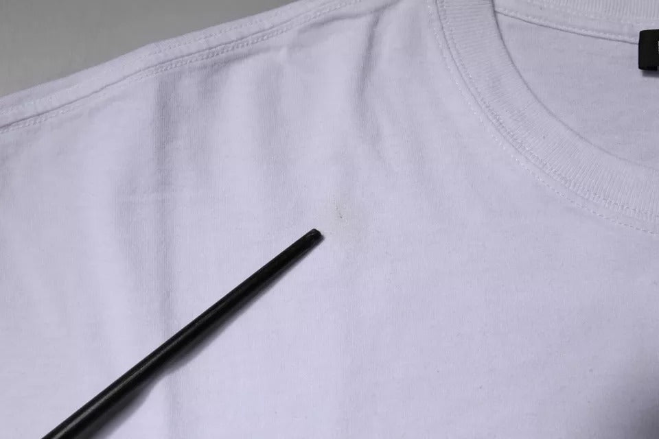 Balenciaga White Logo Cotton Jersey Crew Neck Short Sleeves Men's T-shirt