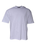 Balenciaga White Logo Cotton Jersey Crew Neck Short Sleeves Men's T-shirt