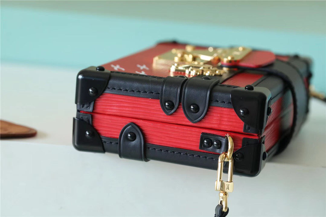 Louis Vuitton Petite Malle Epi Black/Red For Women,  Shoulder And Crossbody Bags 7.9in/20cm Louis Vuitton 