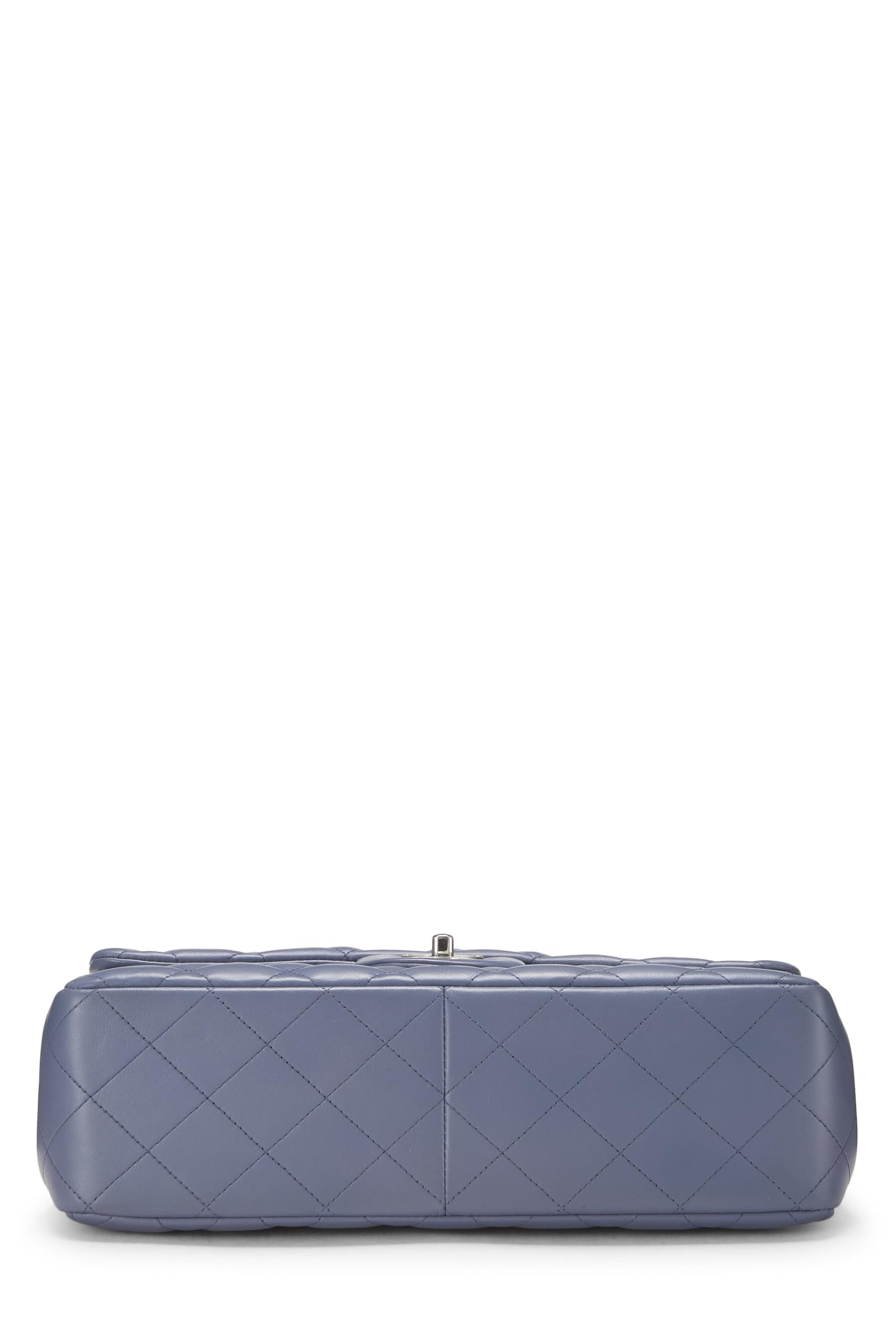Chanel,  Purple Quilted Lambskin New Classic Double Flap Jumbo, Purple