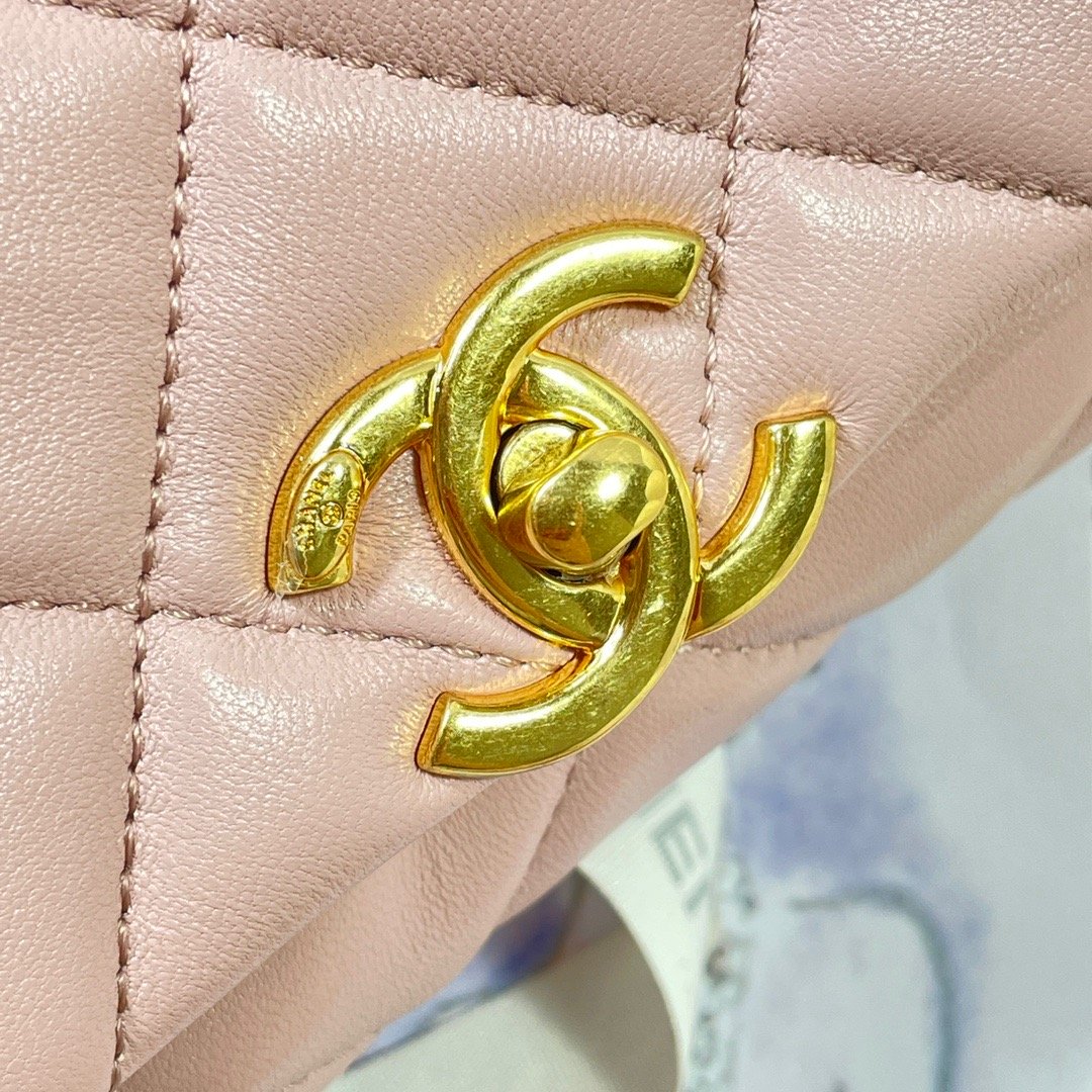 Chanel GlamIap Bag Gold Hardware PiNike For Women Handbags, Shoulder Bags 7.9in/20cm AS3366