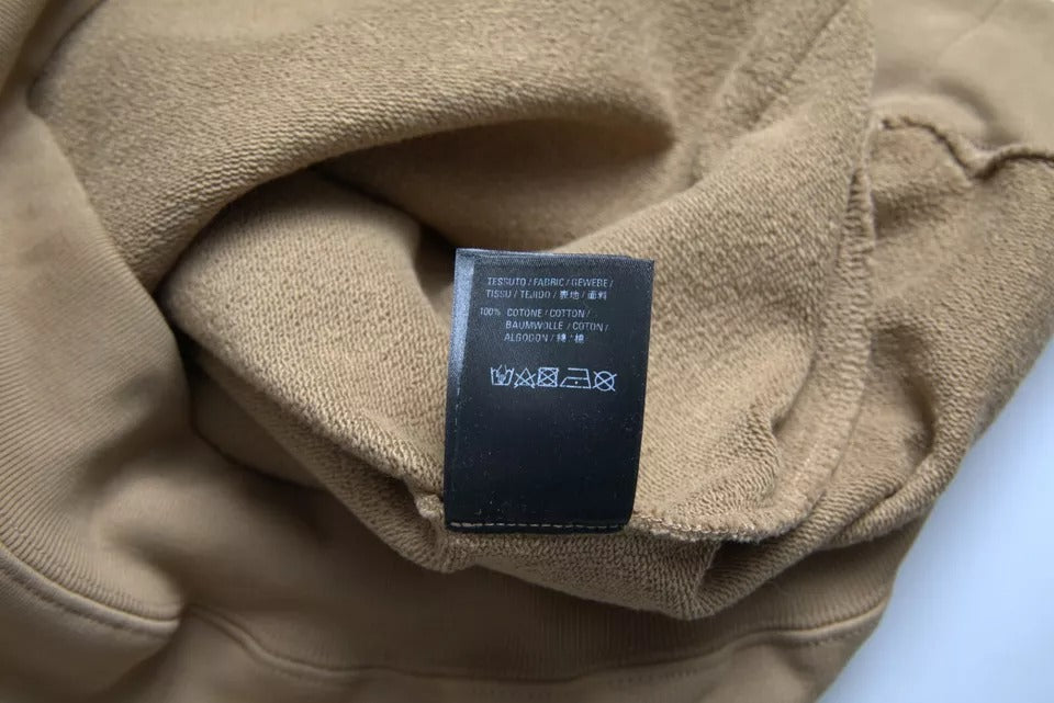 Balenciaga Brown Cotton Symbolic Molleton Bouclette Hooded Men's Sweater