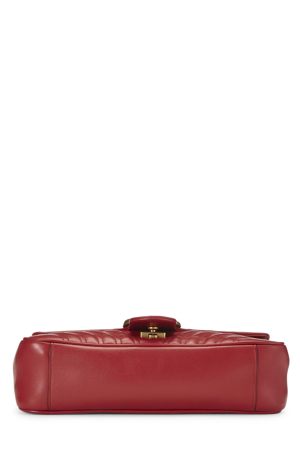Gucci,  Red Leather GG Marmont Shoulder Bag Small, Red