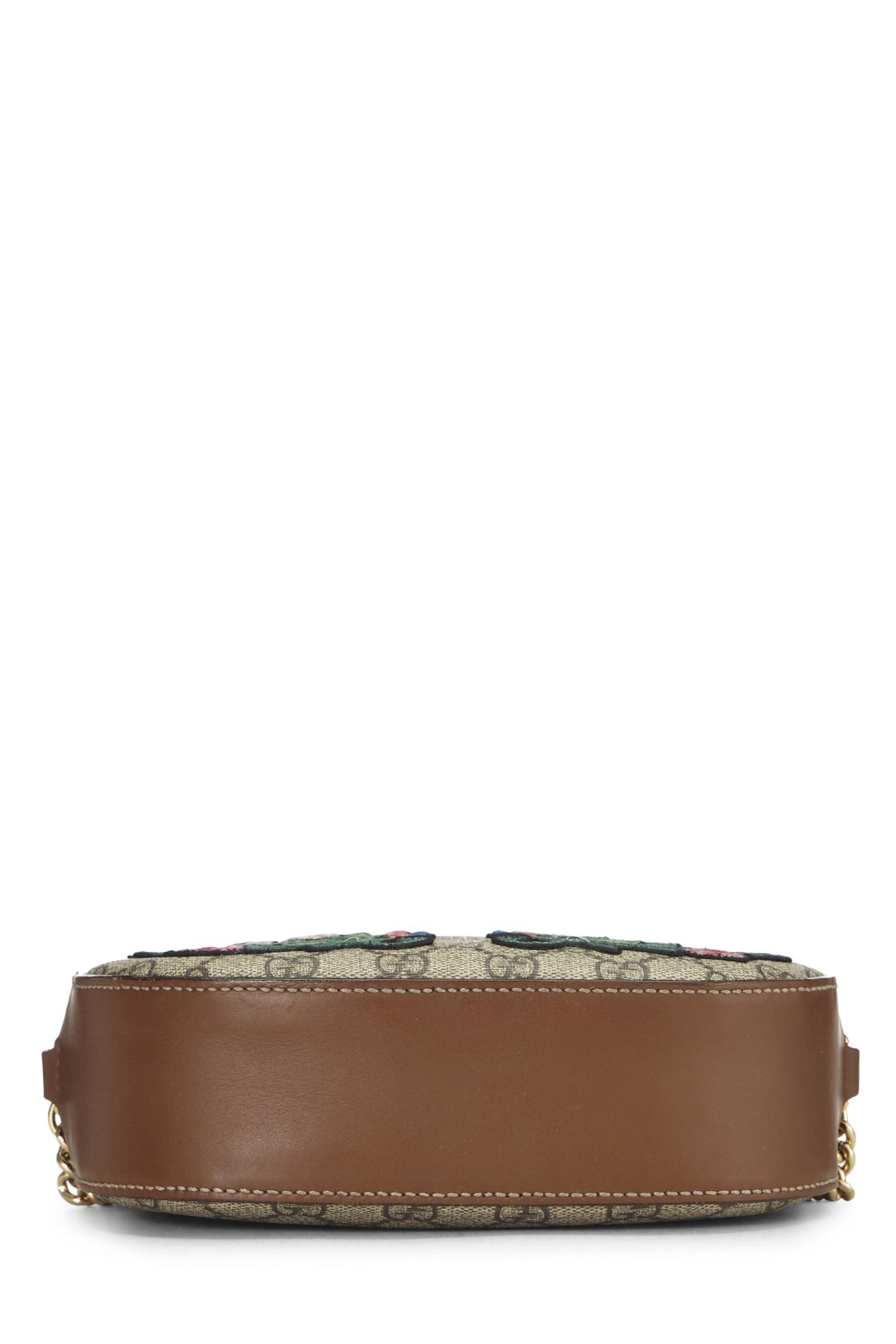 Gucci,  Original Gucci Supreme Canvas Floral Crossbody Bag Mini, Brown