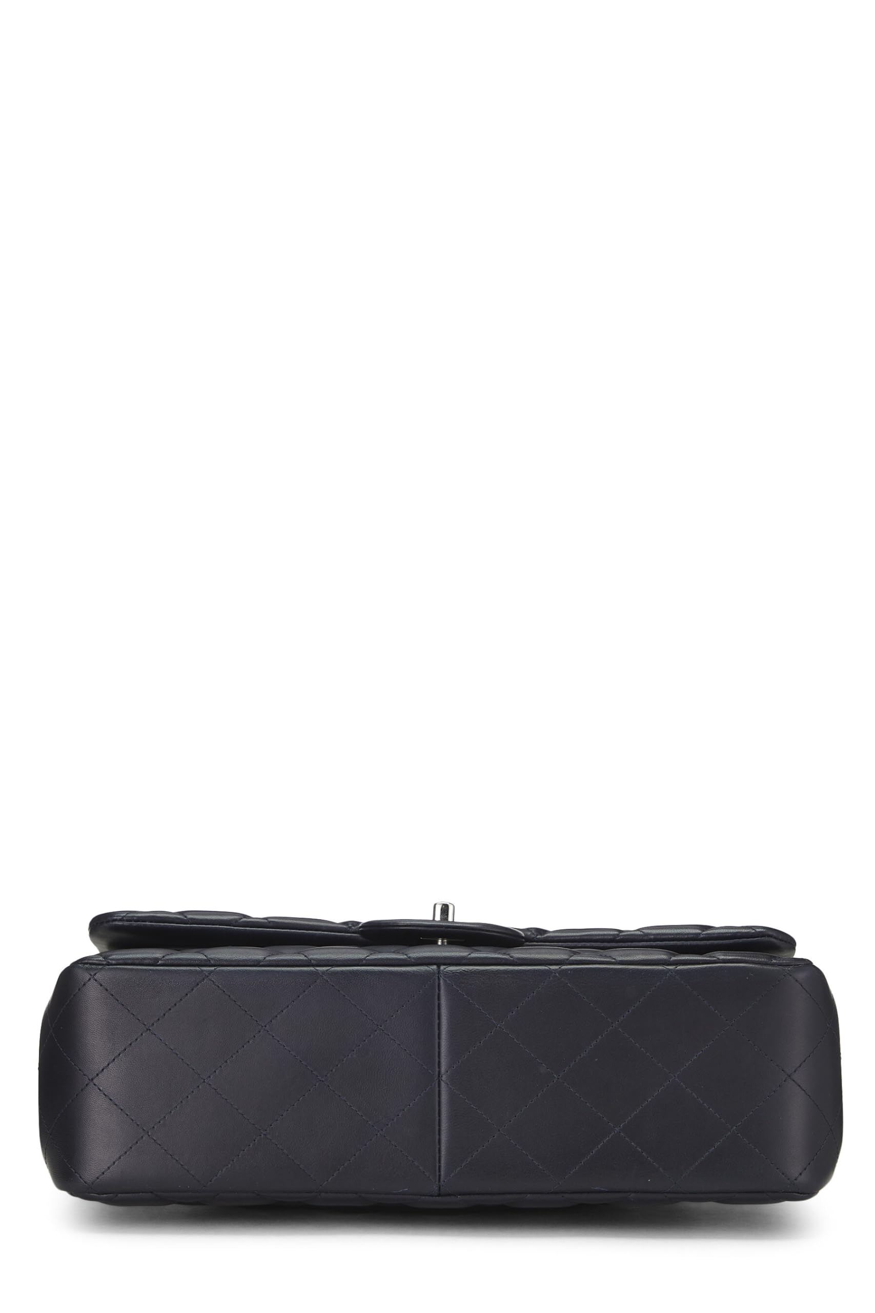 Chanel,  Blue Quilted Lambskin New Classic Double Flap Jumbo, Blue