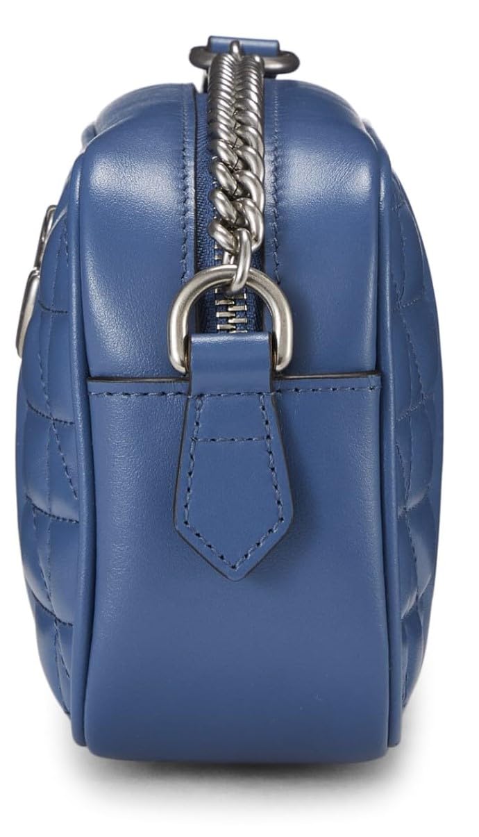 Gucci,  Blue Gucci Marmont Crossbody Mini, Blue