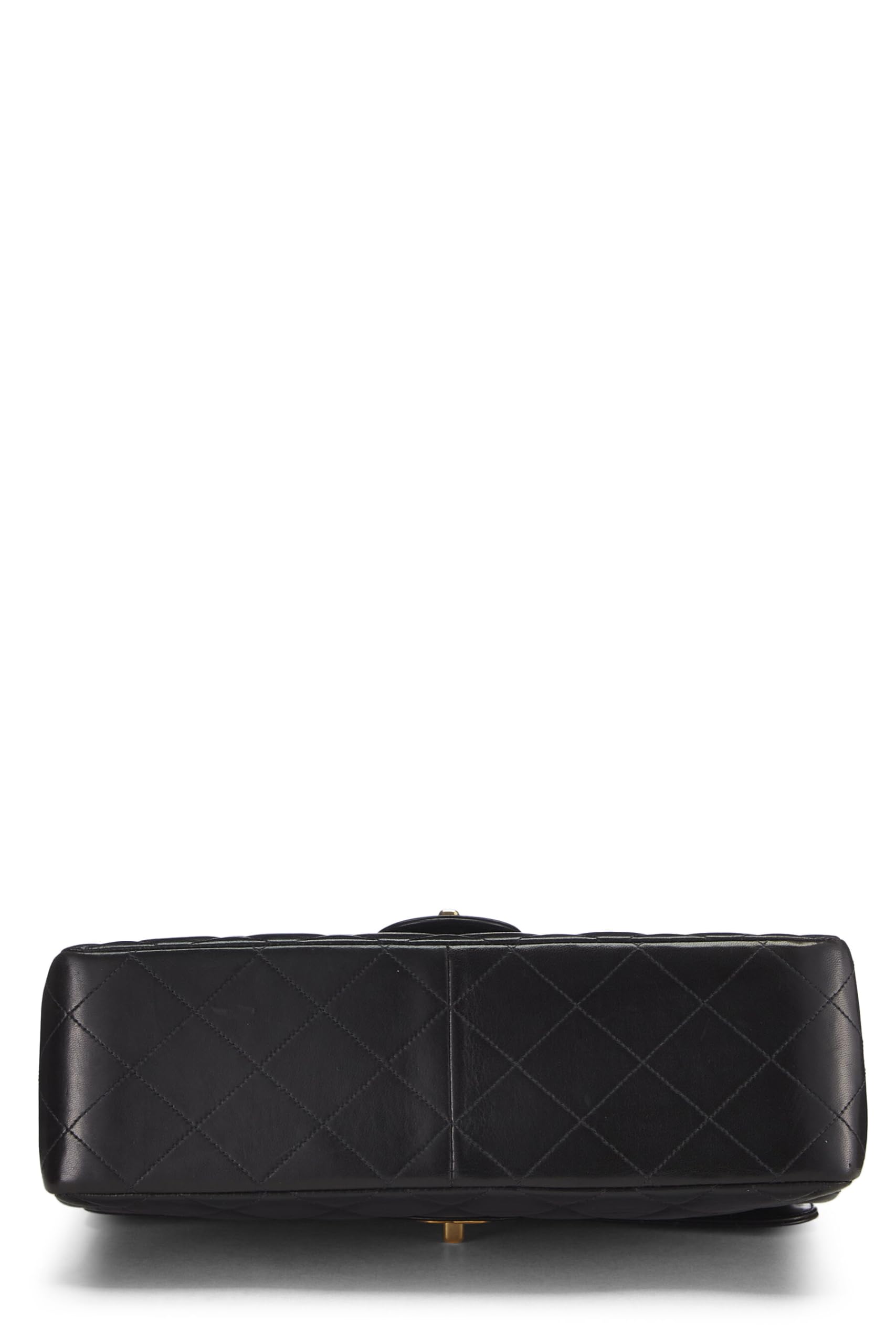 Chanel,  Black Quilted Lambskin Double Sided Classic Flap Jumbo, Black