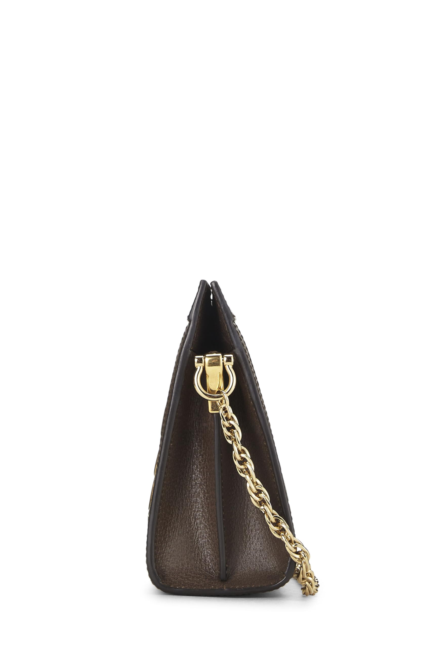 Gucci,  Original GG Supreme Canvas Ophidia Grommet Shoulder Bag Small, Brown