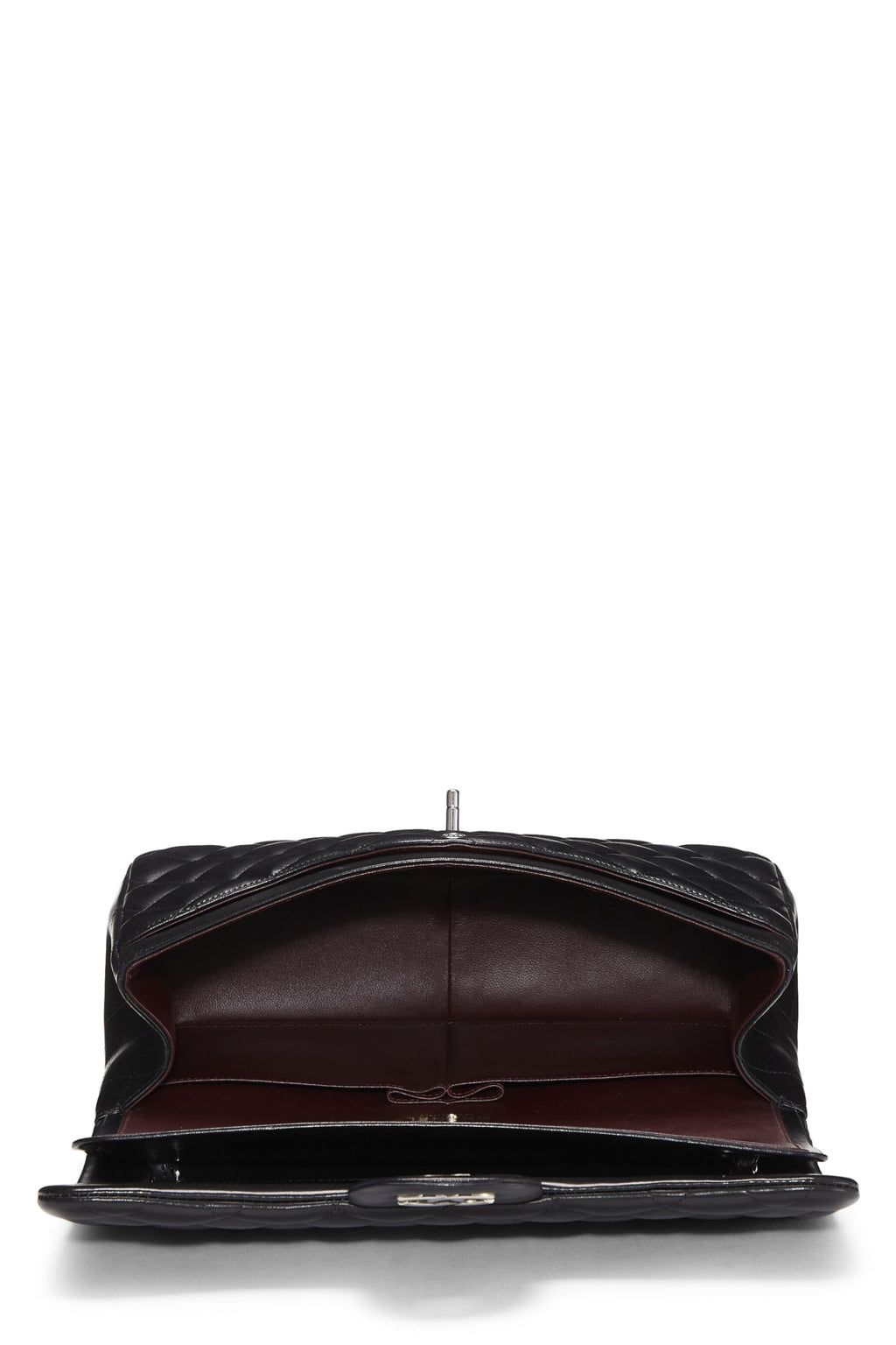 Chanel,  Black Quilted Lambskin New Classic Double Flap Jumbo, Black