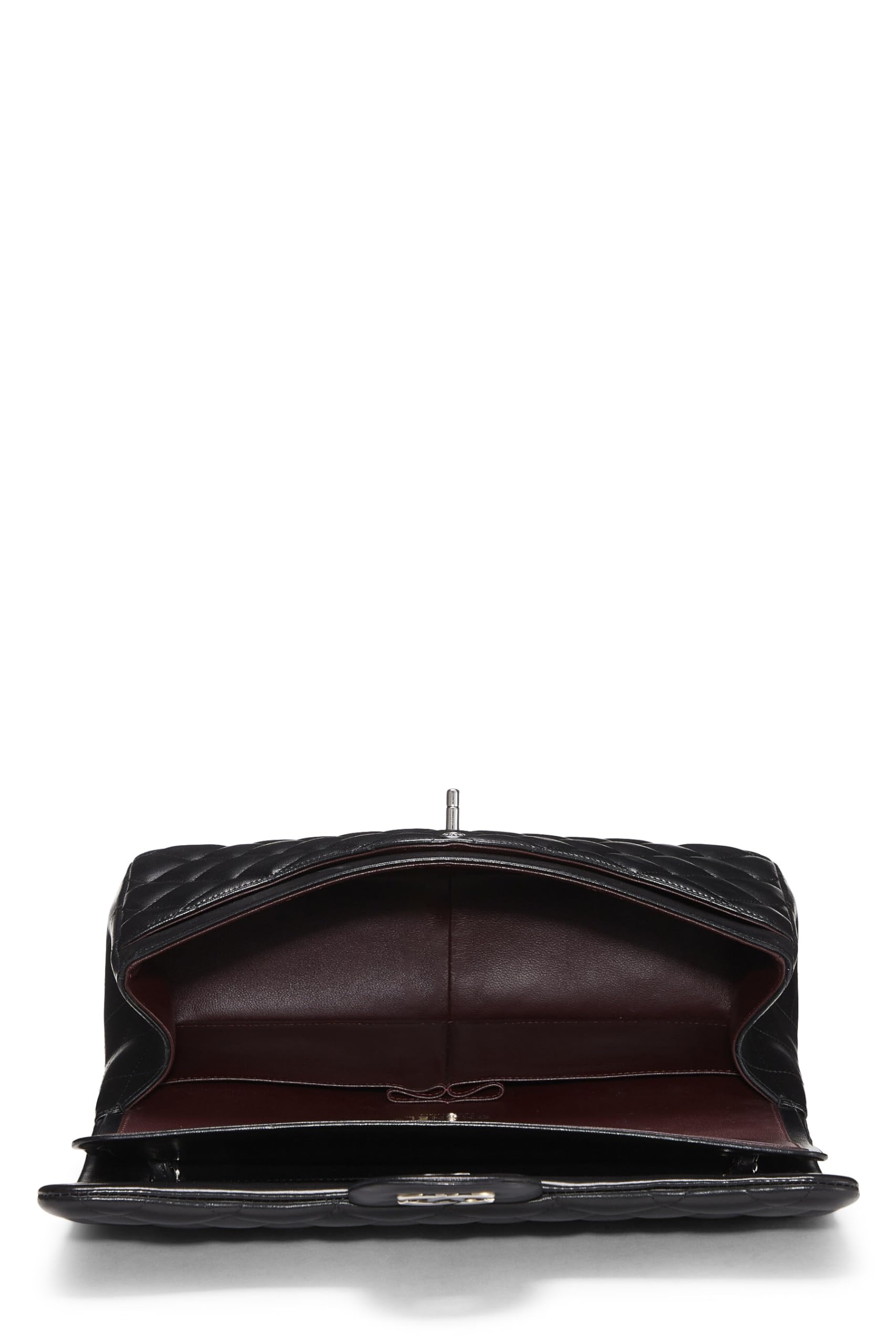 Chanel,  Black Quilted Lambskin New Classic Double Flap Jumbo, Black