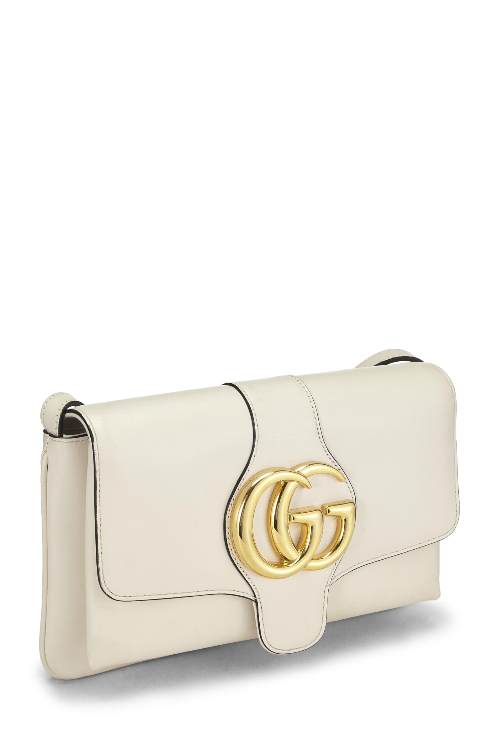 Gucci,  White Leather Arli Shoulder Bag Small, White