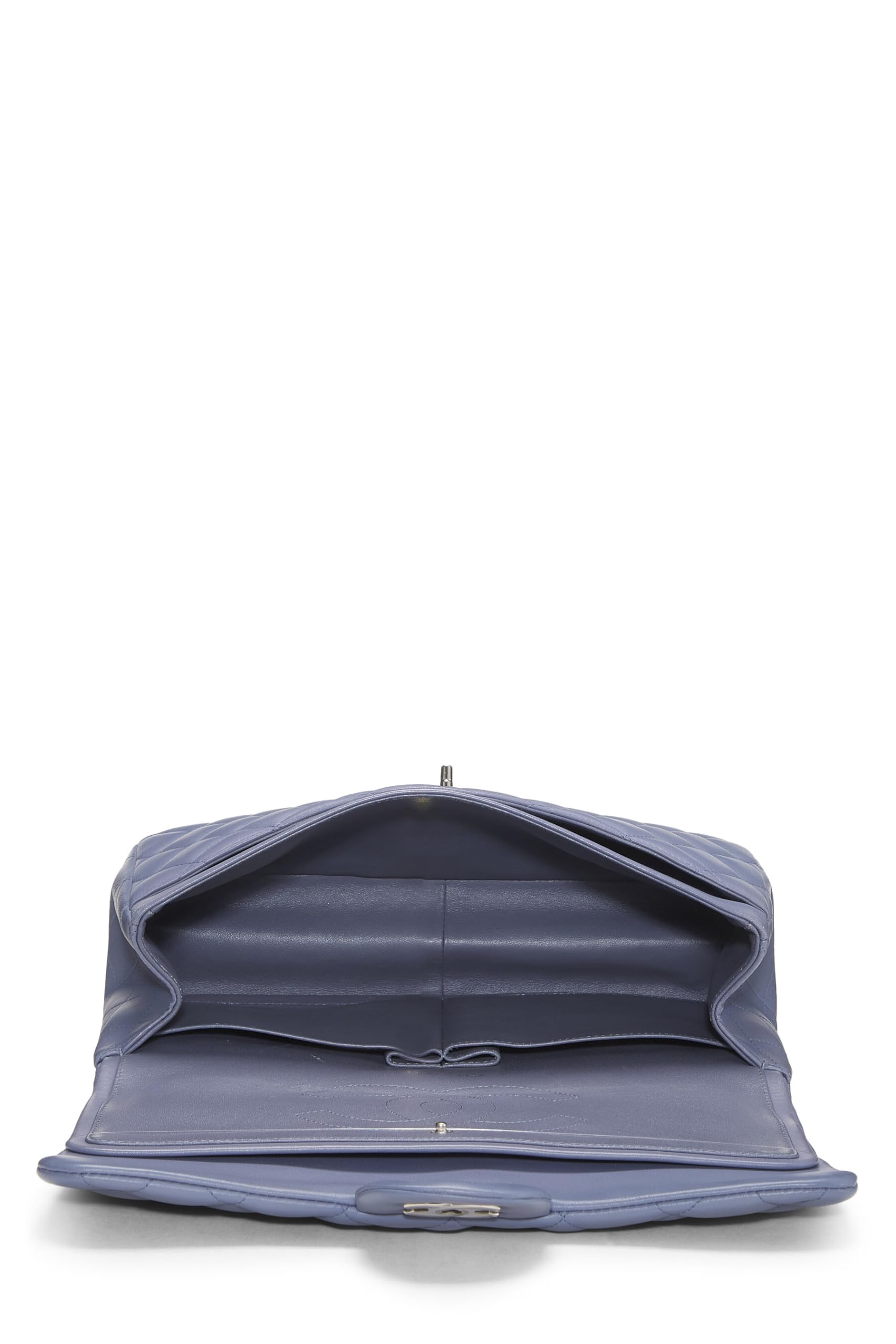Chanel,  Purple Quilted Lambskin New Classic Double Flap Jumbo, Purple