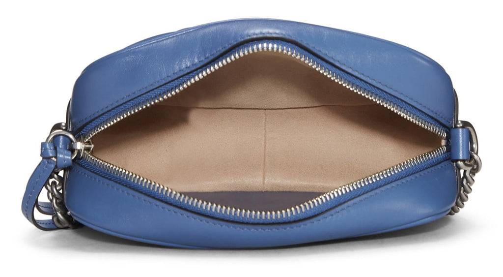 Gucci,  Blue Gucci Marmont Crossbody Mini, Blue
