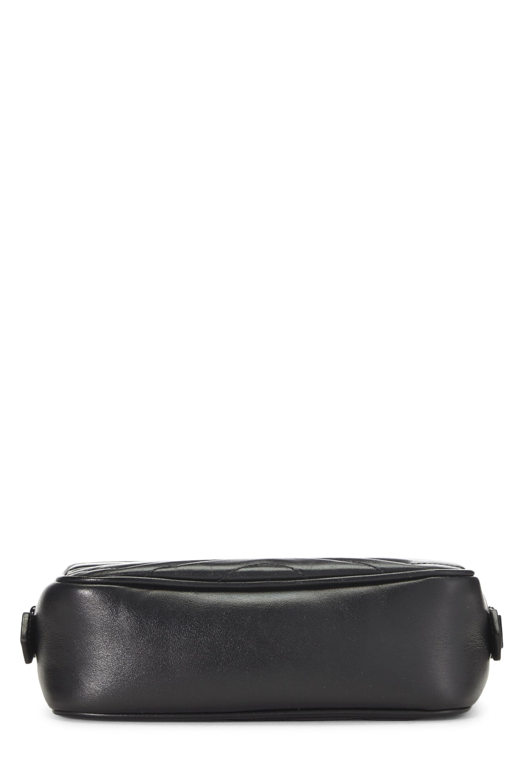 Gucci,  Black Leather Gucci Marmont Crossbody Mini, Black