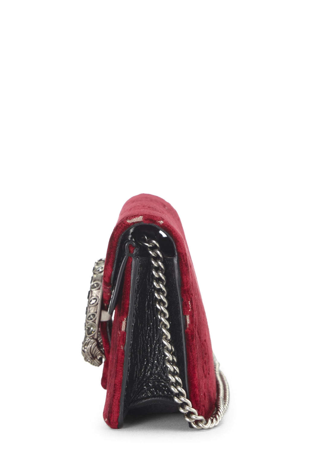 Gucci,  Burgundy GG VeLouis Vuittonet Dionysus Shoulder Bag Mini, Red