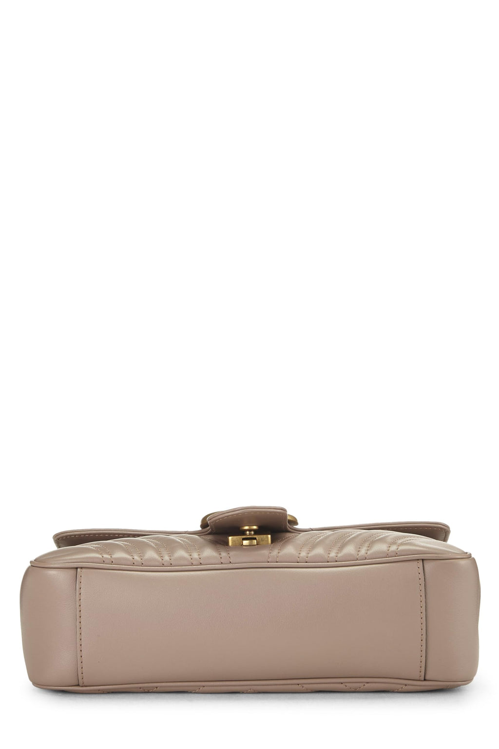 Gucci,  Beige Leather GG Marmont Shoulder Bag Small, Beige