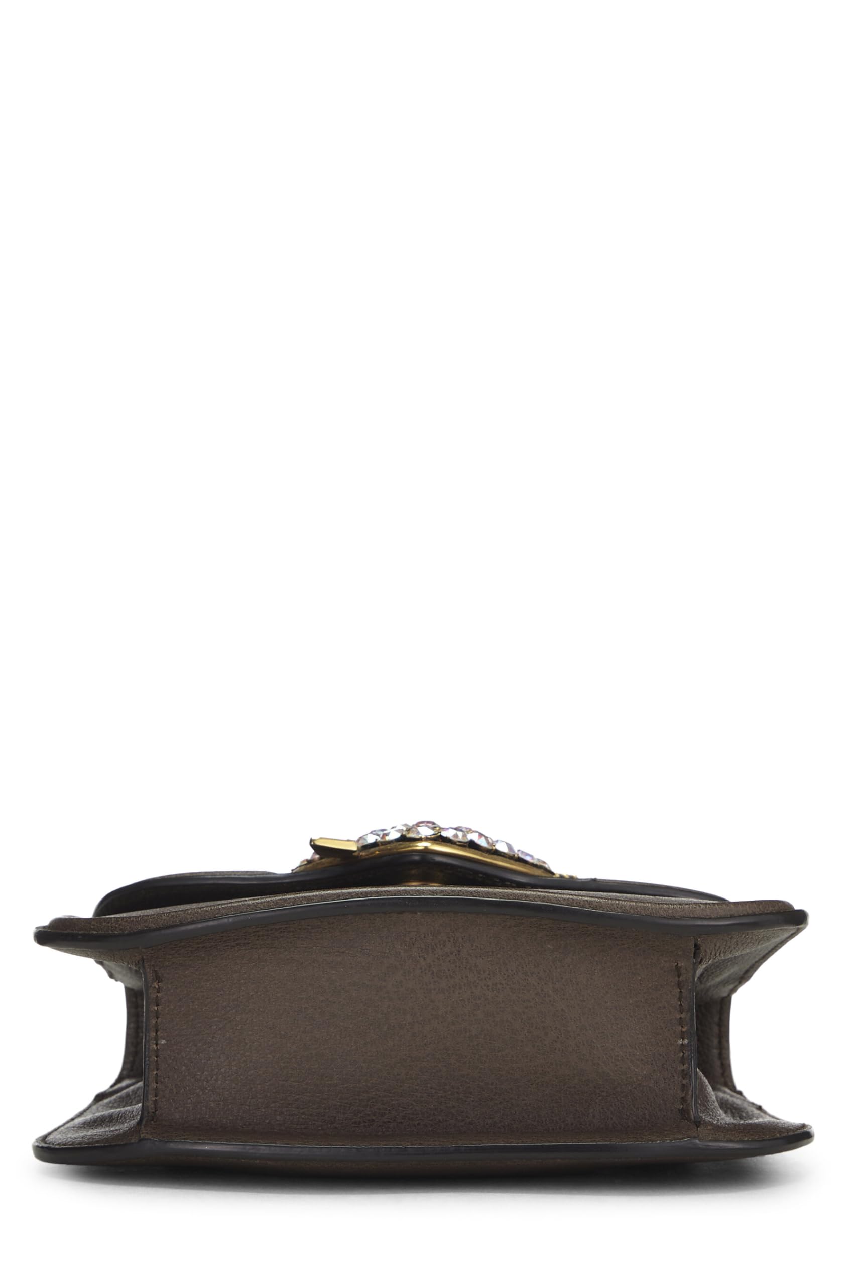 Gucci,  Brown Leather Linea Shoulder Bag Small, Brown