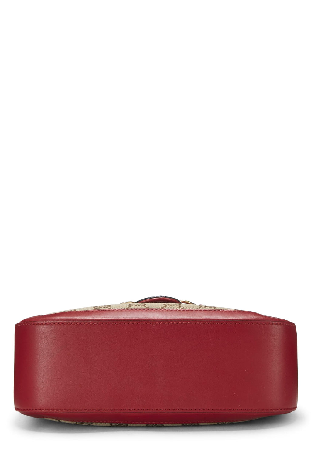 Gucci,  Red Original GG Canvas Lady Web Shoulder Bag Small, Red