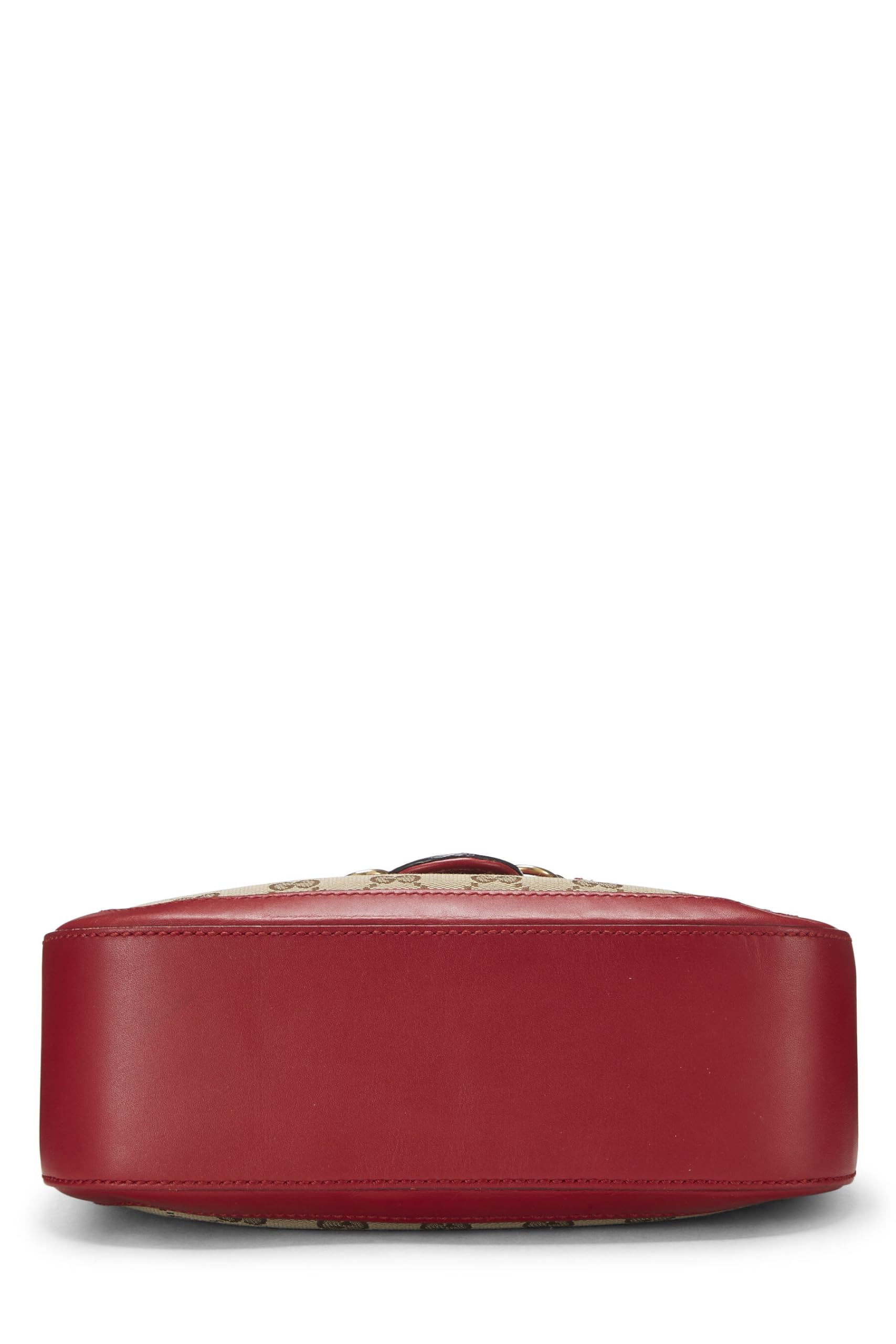 Gucci,  Red Original GG Canvas Lady Web Shoulder Bag Small, Red