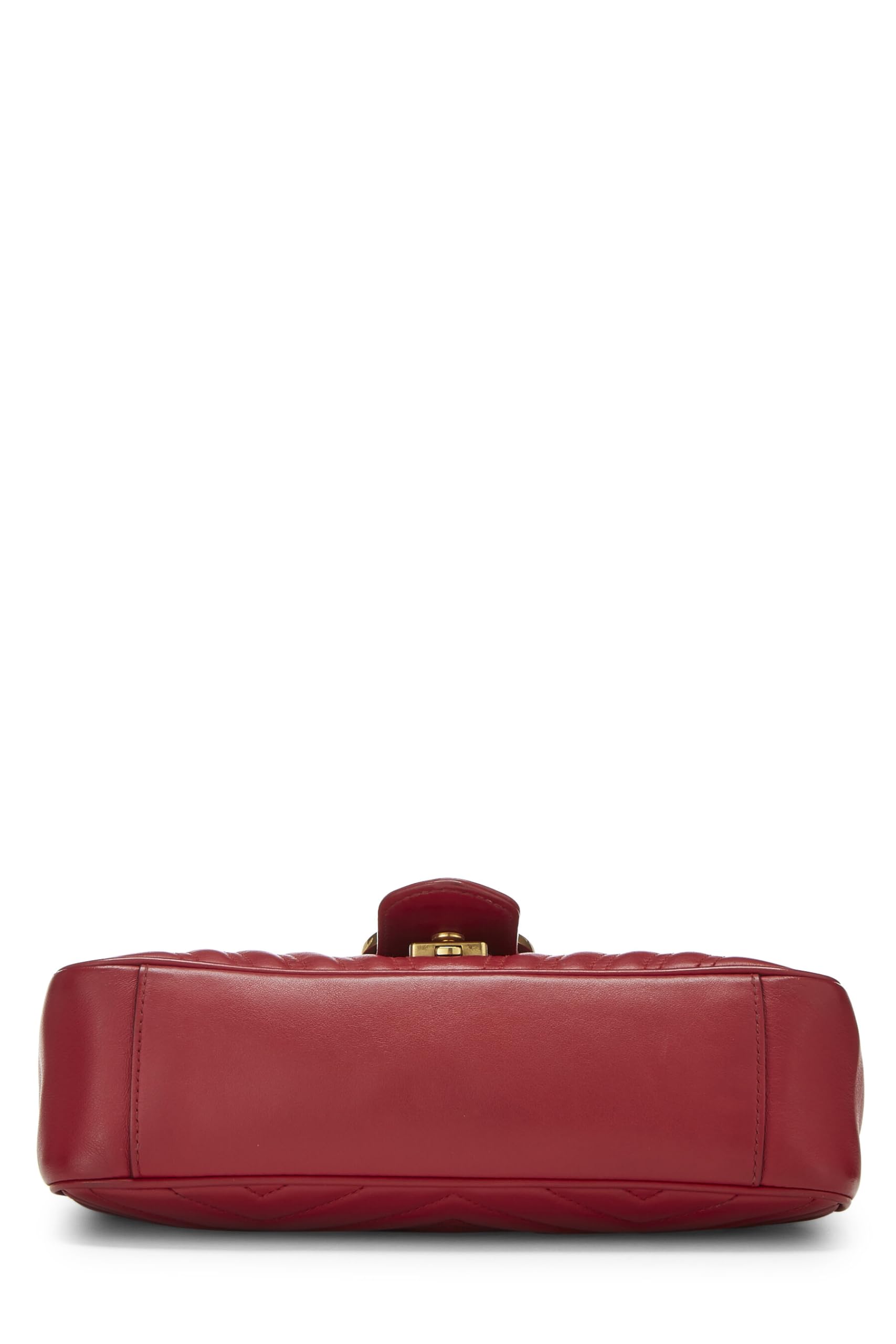 Gucci,  Red MatelassÃƒÆ’Ã‚Â© Leather Marmont Shoulder Bag Small, Red