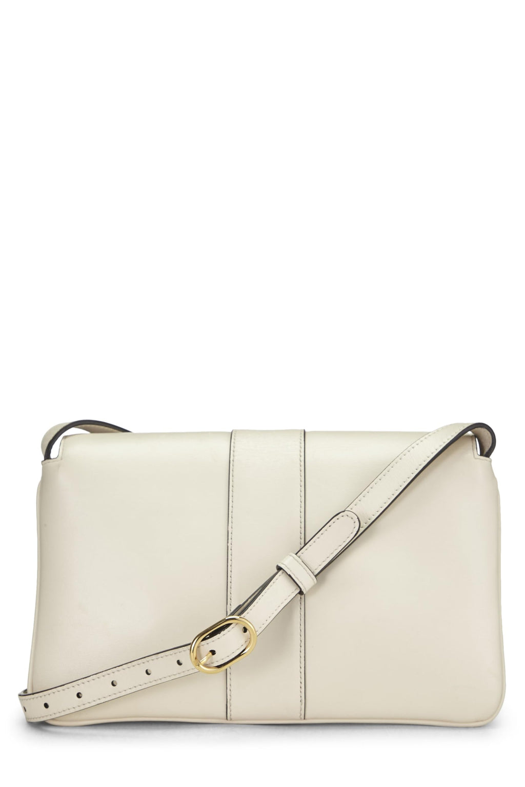 Gucci,  White Leather Arli Shoulder Bag Small, White