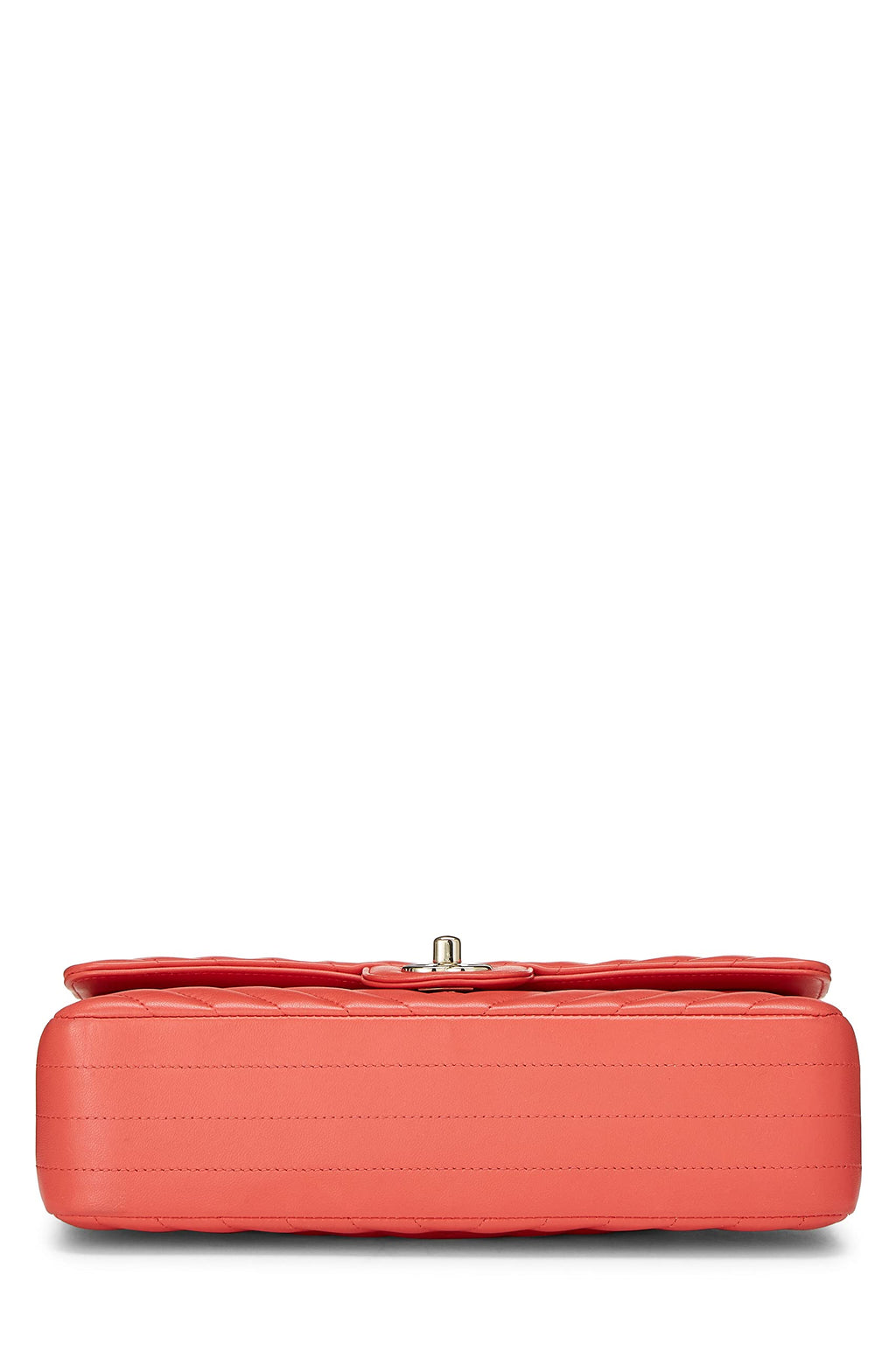 Chanel,  Pink Chevron Lambskin Classic Double Flap Medium, Pink