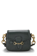 Gucci,  Green Leather Lady Web Shoulder Bag Small, Green