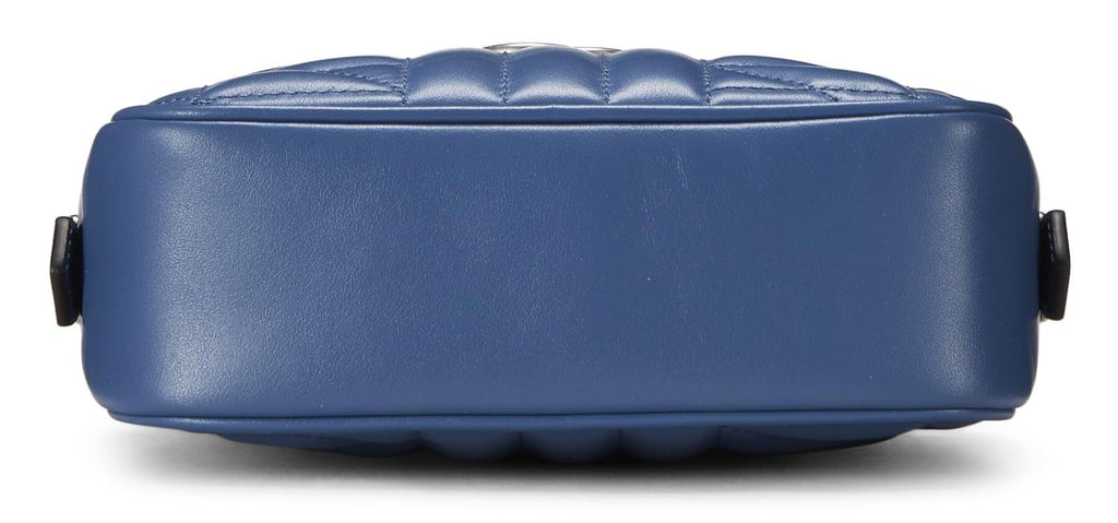 Gucci,  Blue Gucci Marmont Crossbody Mini, Blue