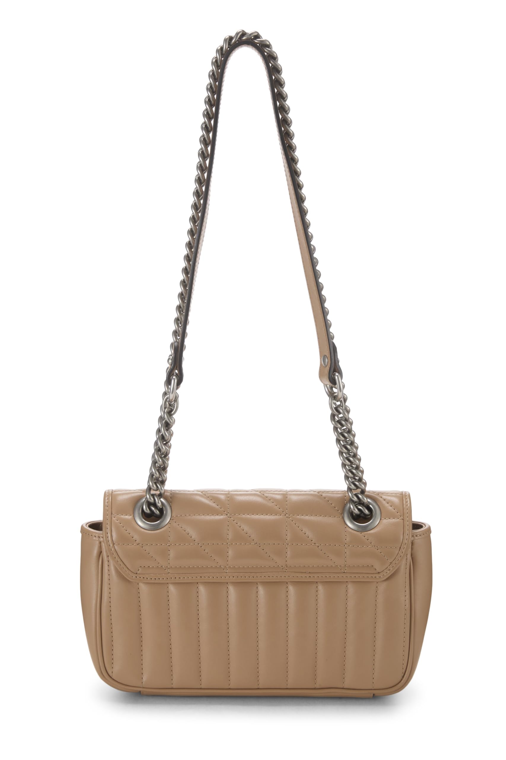 Gucci,  Beige Leather Marmont MatelassÃƒÆ’Ã‚Â© Shoulder Bag, Brown