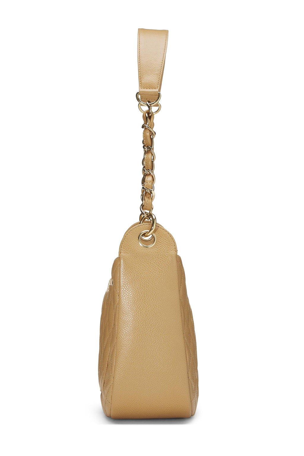 Chanel,  Beige Caviar Timeless 'CC' Shoulder Bag, Beige