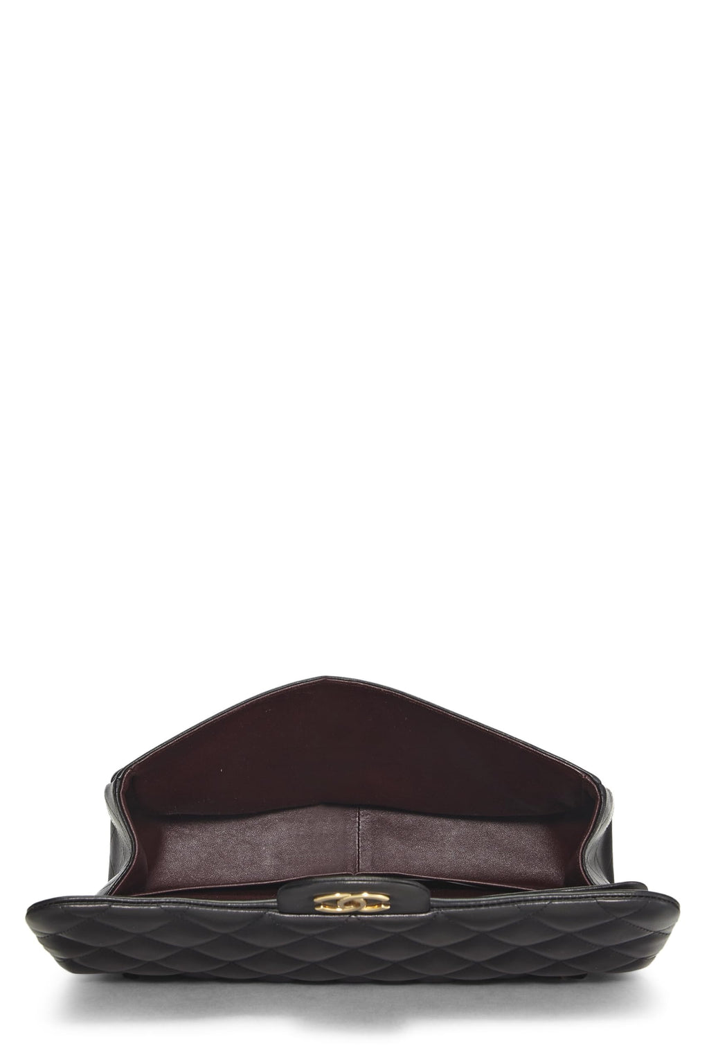 Chanel,  Black Quilted Lambskin New Classic Double Flap Jumbo, Black