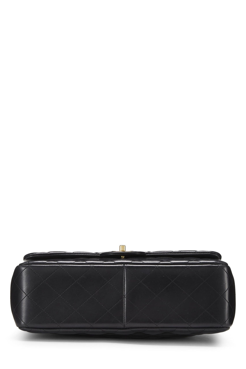 Chanel,  Black Quilted Lambskin New Classic Double Flap Jumbo, Black