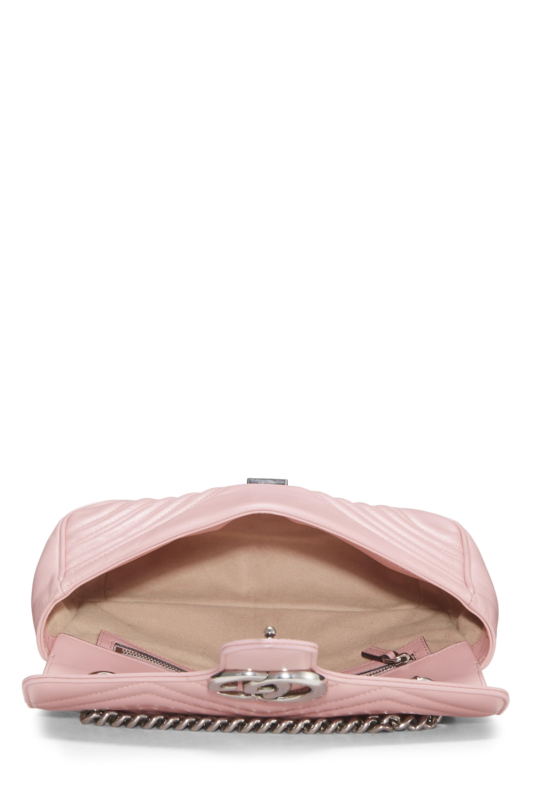 Gucci,  Pink MatelassÃƒÆ’Ã‚Â© Leather Marmont Shoulder Bag, Pink