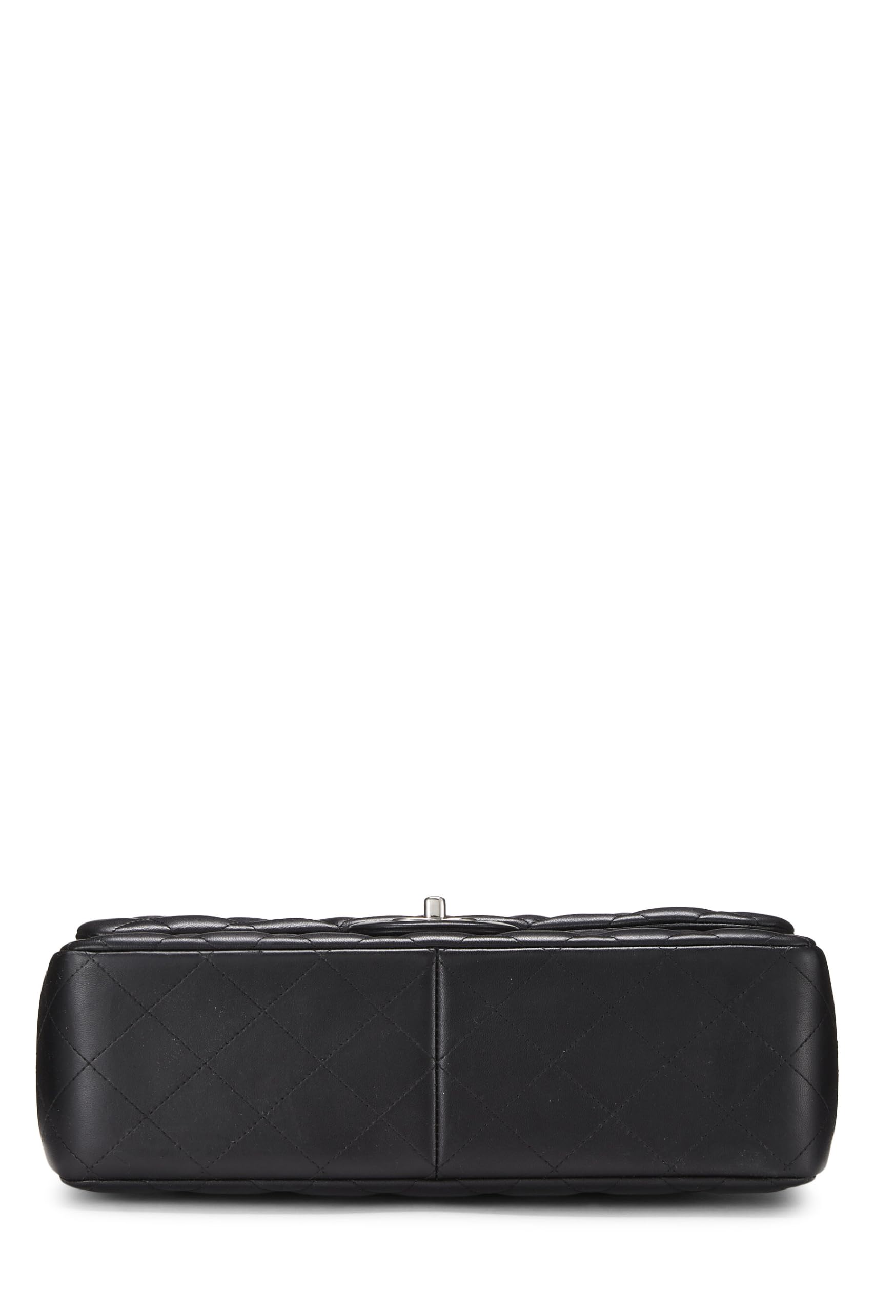 Chanel,  Black Quilted Lambskin New Classic Double Flap Jumbo, Black