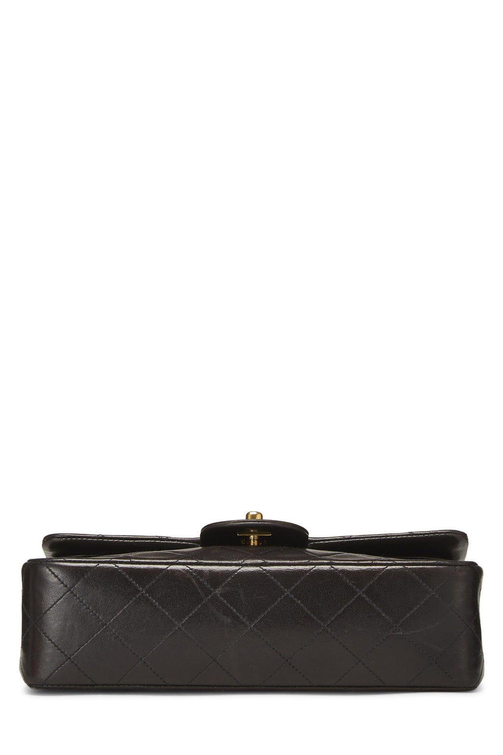 Chanel,  Black Quilted Lambskin Classic Double Flap Small, Black