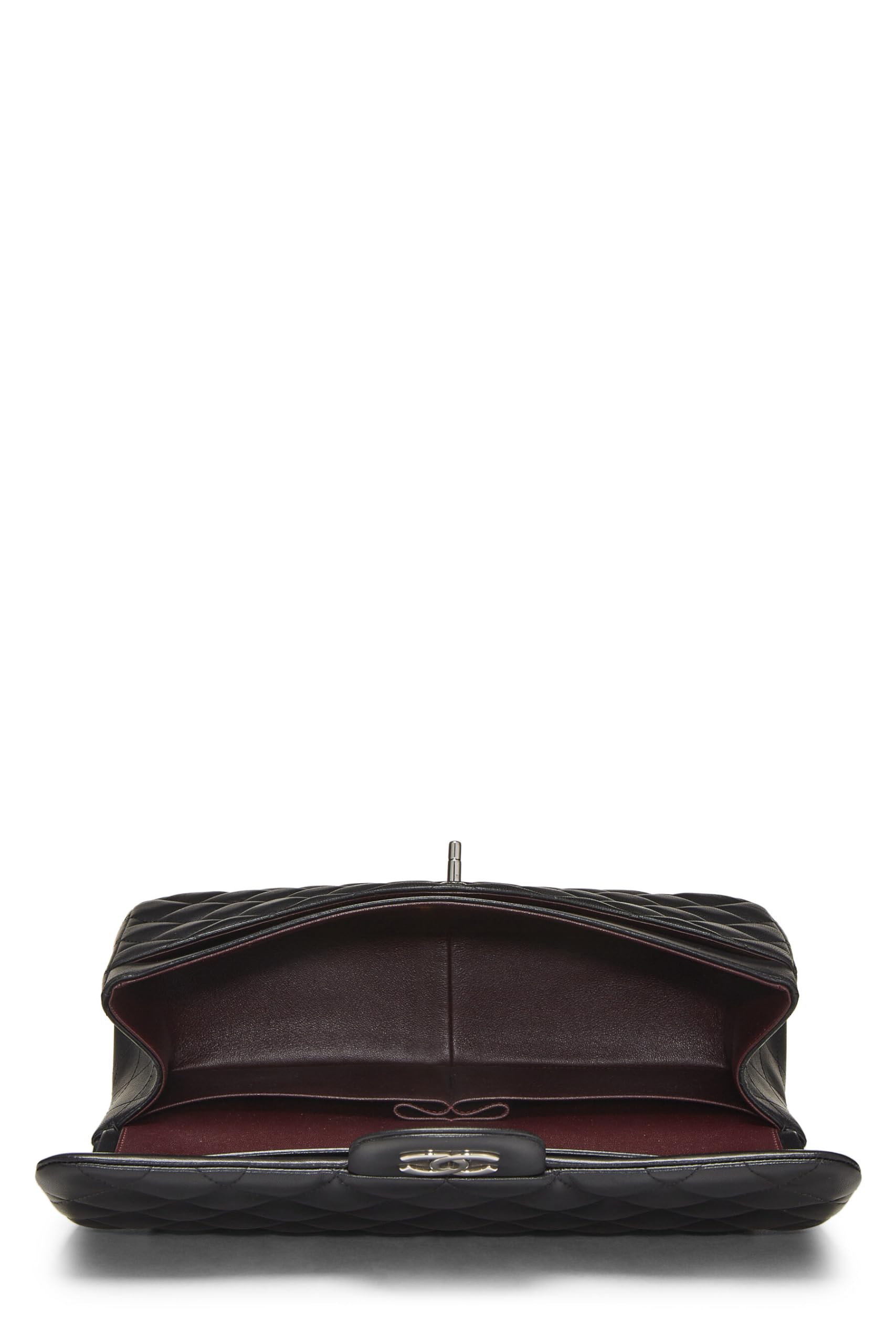 Chanel,  Black Quilted Lambskin New Classic Double Flap Jumbo, Black