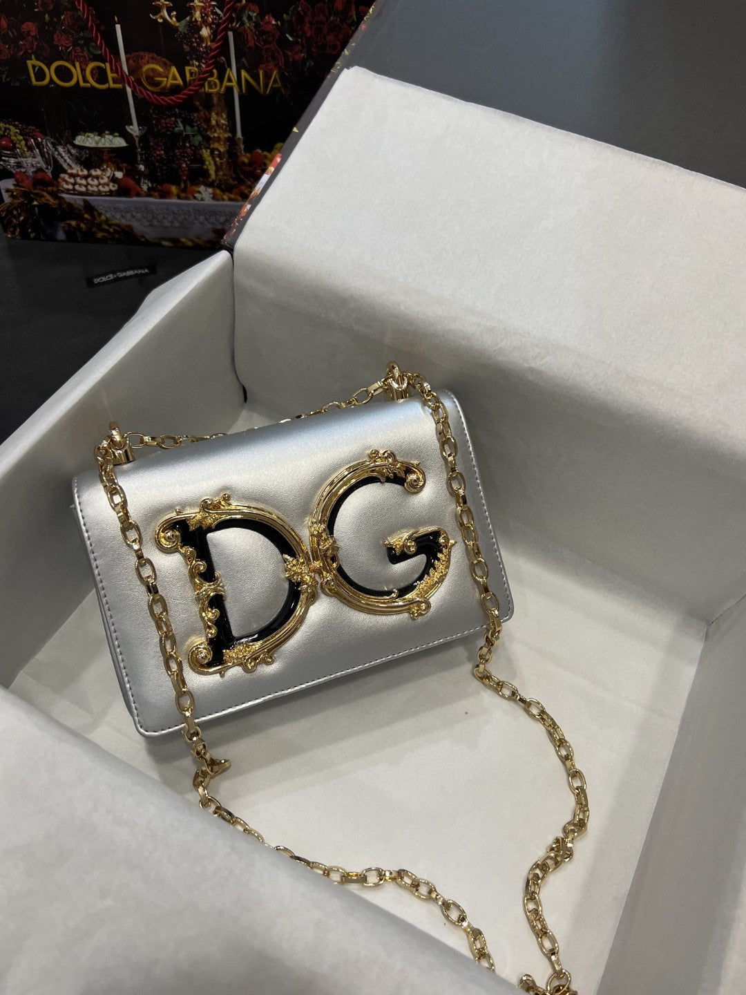 DG Nappa DG Girls Shoulder Bag SiLouis Vuittoner For Women 8.3in/21cm DG 