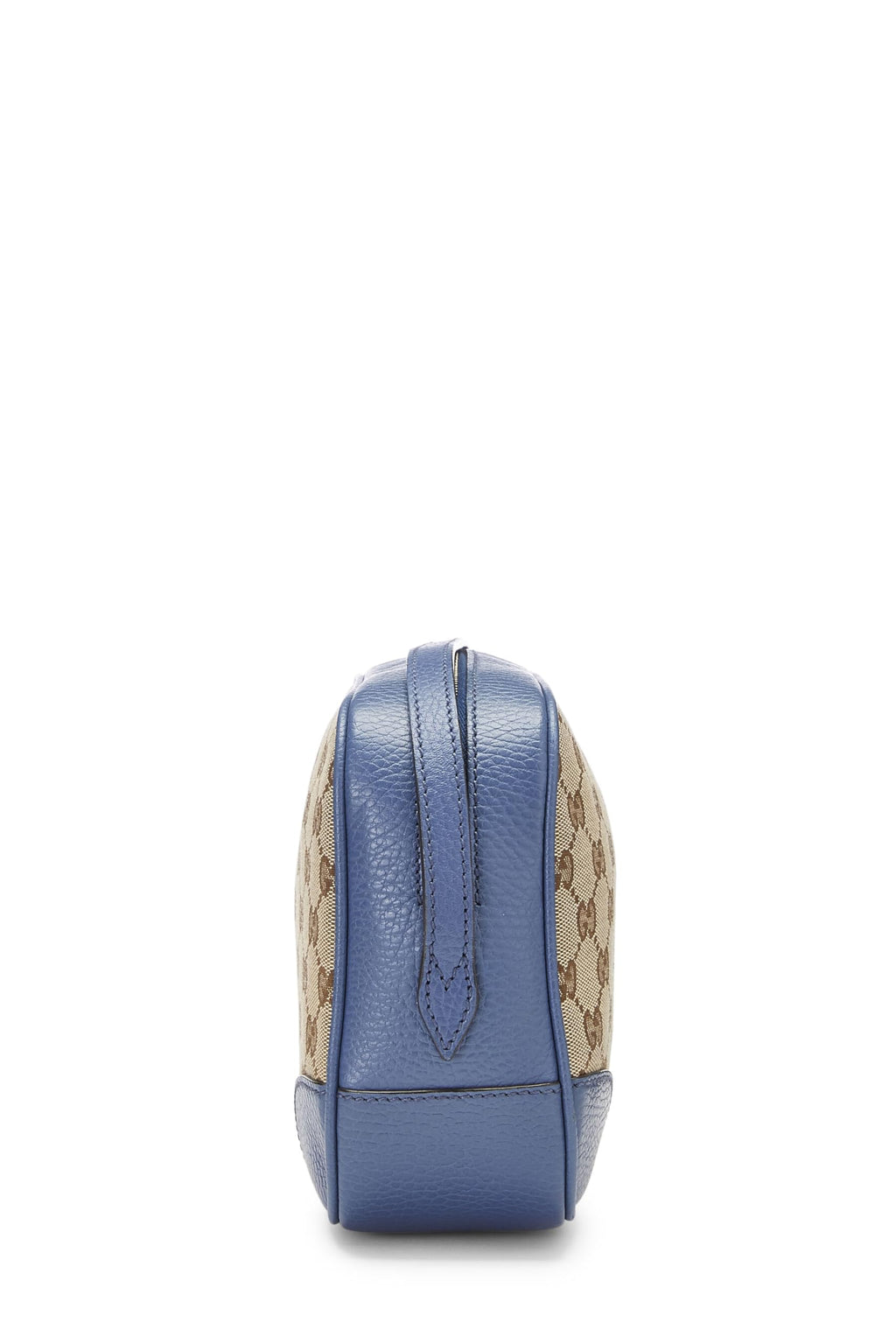 Gucci,  Blue Original Gucci Canvas Bree Crossbody, Blue