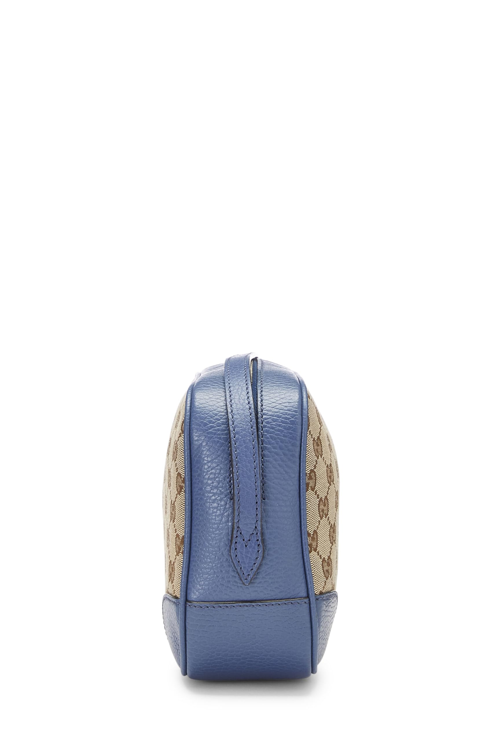 Gucci,  Blue Original Gucci Canvas Bree Crossbody, Blue