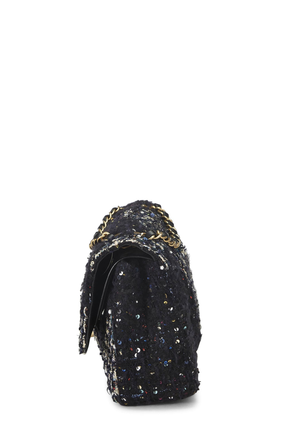 Chanel,  Multicolor Tweed Classic Double Flap Medium, Multi