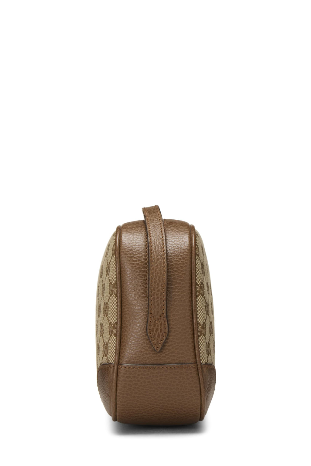 Gucci,  Brown Original Gucci Canvas Bree Crossbody, Brown