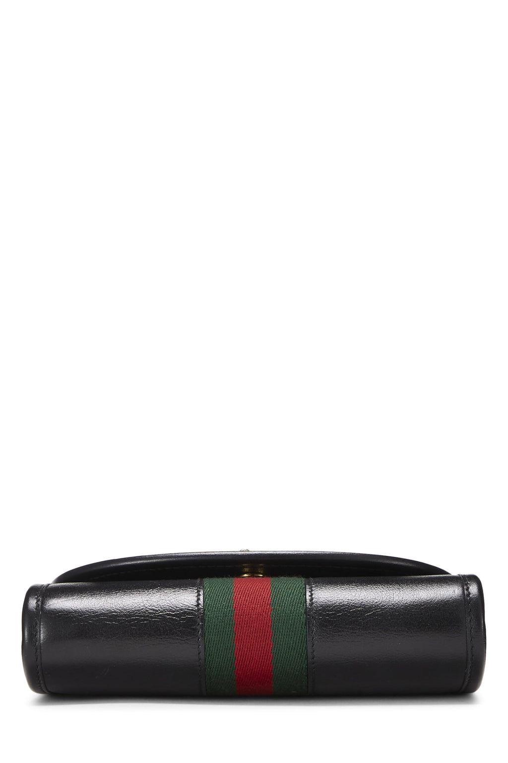 Gucci,  Black Leather Web Rajah Shoulder Bag Mini, Black