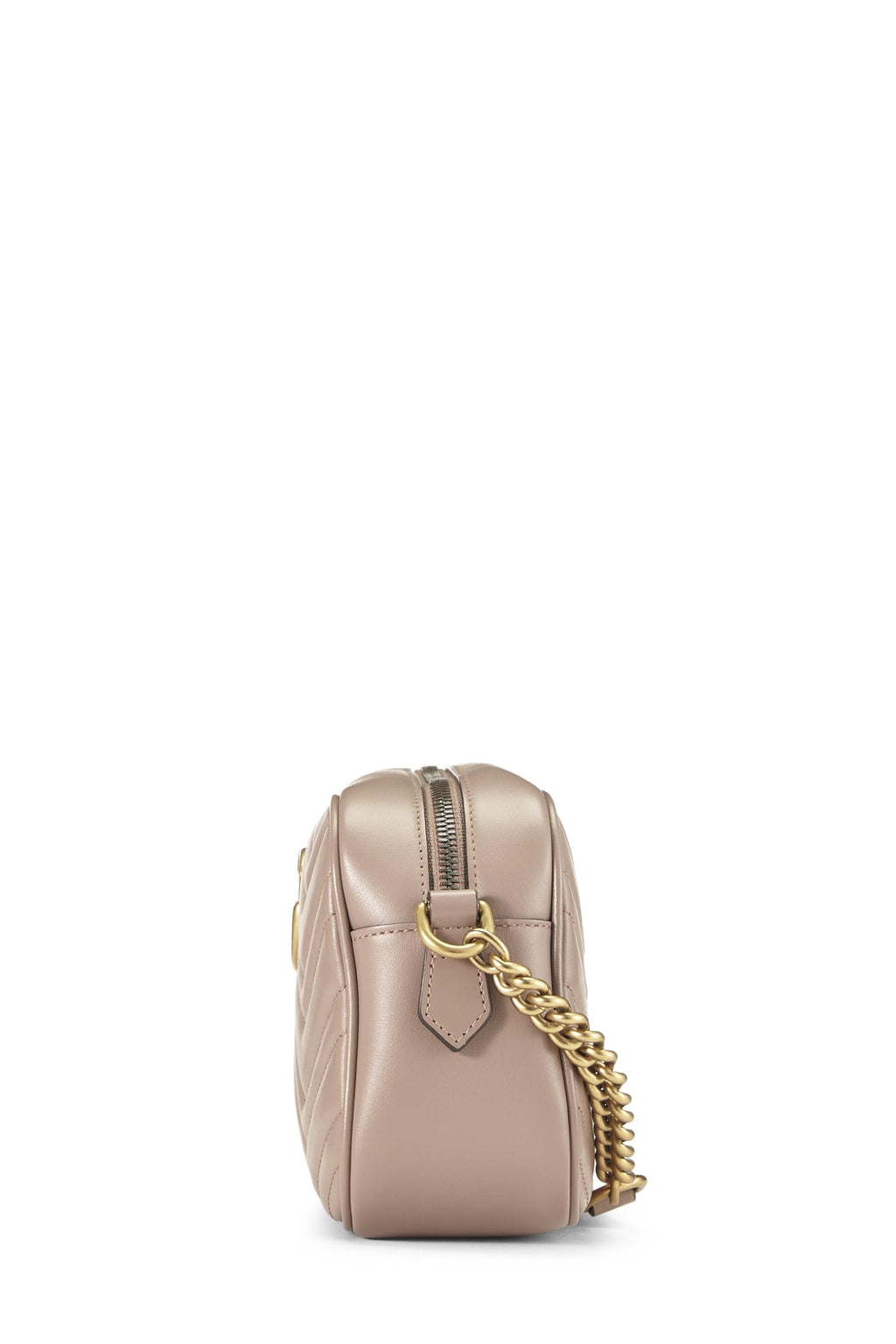 Gucci,  Pink Leather Gucci Marmont Crossbody, Pink