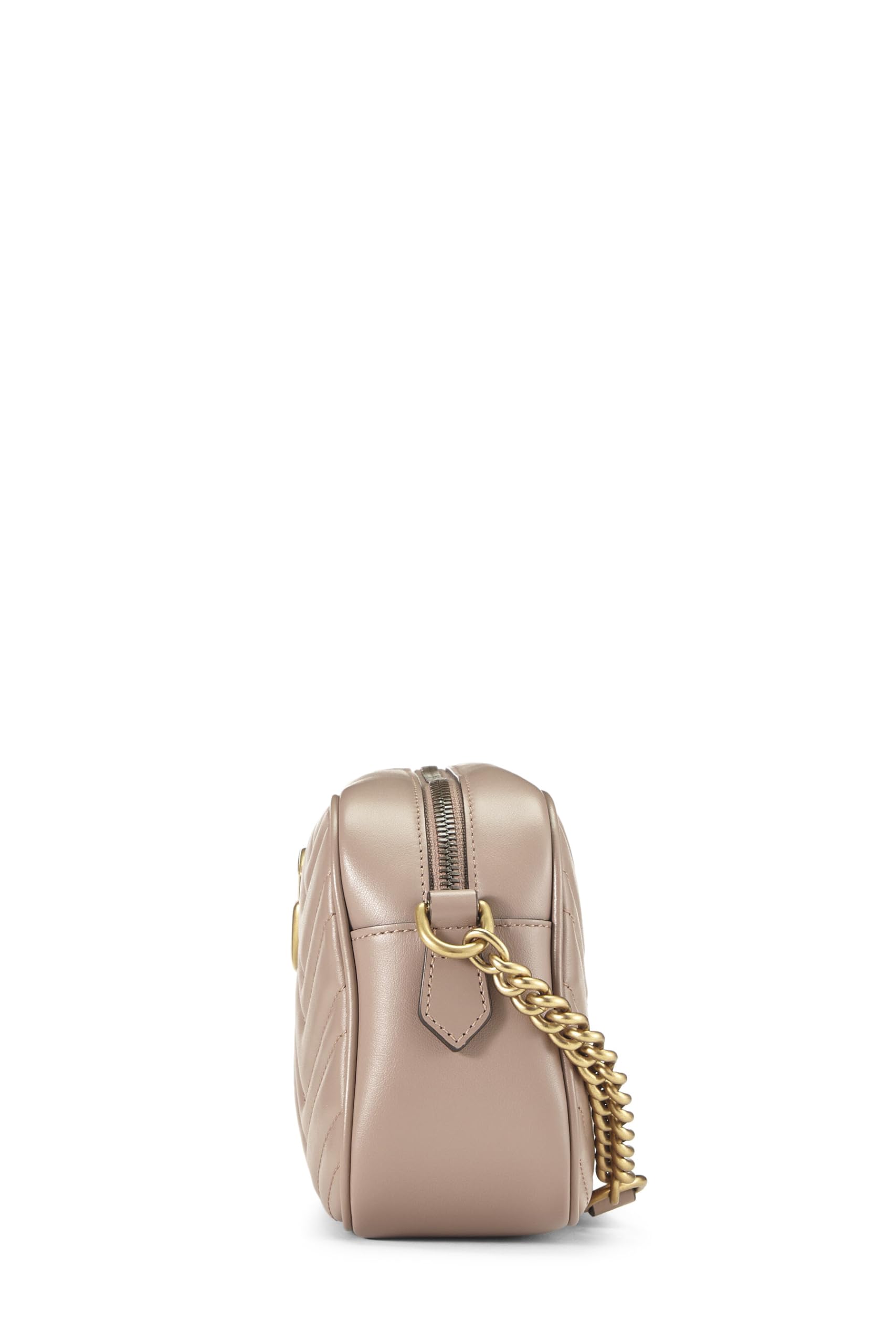 Gucci,  Pink Leather Gucci Marmont Crossbody, Pink